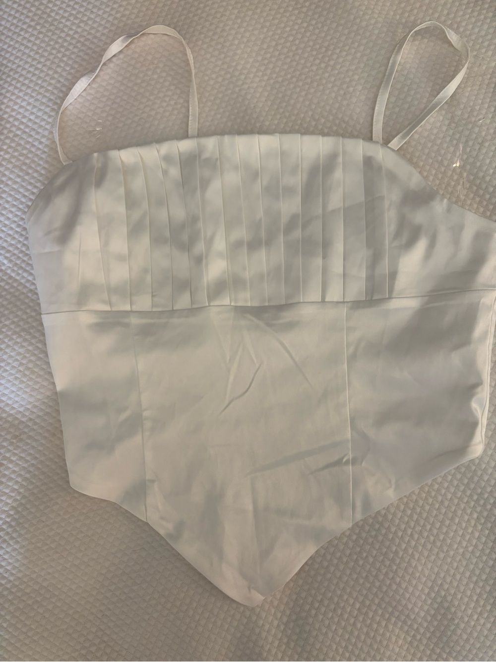 Princess Polly White Pleated Bodice Camisole